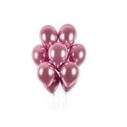 Balony chromowane Różowe, GB120, 33 cm, 10szt