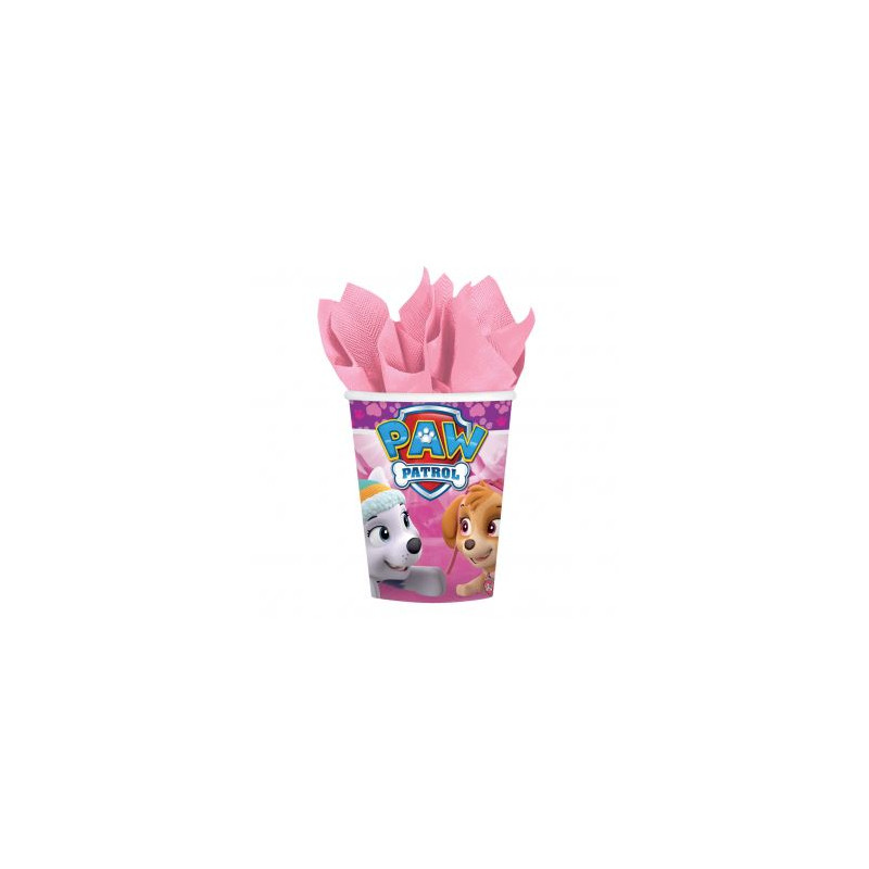 Kubki Pink Paw Patrol  papier 250 ml