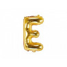 Balon foliowy Litera "E", 35cm, złoty