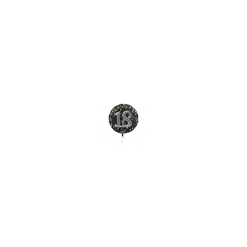Balon, foliowy "Uroczysto 18" - 3D