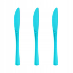 Noże plastikowe duże niebieskie 10szt