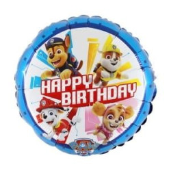 Balon Grabo 18'' Paw Patrol Happy Birthday