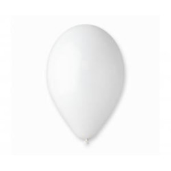 Balony G120 pastel 13" - białe 01/ 50 szt.
