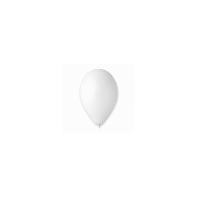 Balony G90 pastel 10" - białe 01/ 500 szt.