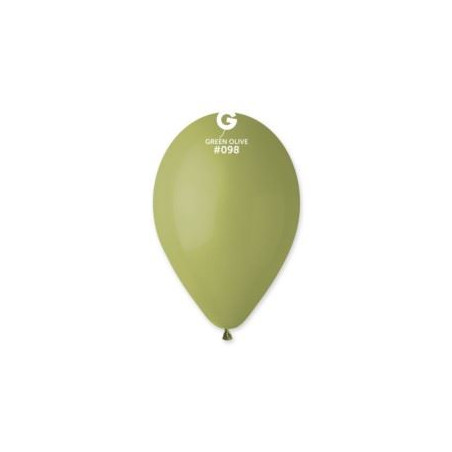 Balon G110 pastel 12" - zielone oliwkowe 98/ 100