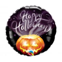 Balon foliowy 18" 45c " Happy Halloween" dynia