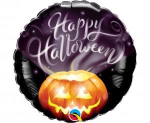 Balon foliowy 18" 45c " Happy Halloween" dynia