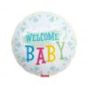 Balon Ibrex Hel, okrągły 14", Welcome Baby, packed