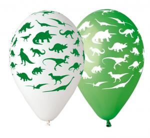 Balony Premium "Dinozaury", 12"/ 5 szt.