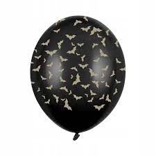 Balony 30 cm, Nietoperze, Pastel Black