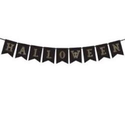 Baner Halloween, czarny, 20x175cm