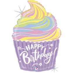 Balon Grabo 27" Pastel Birthday Cupcake