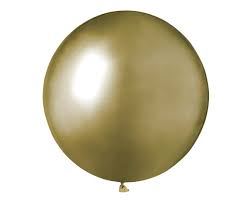 Balony GB150 shiny 19 cali - złote/ 5 szt.