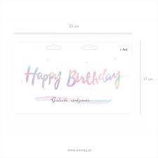 Baner holograficzny happy brithday