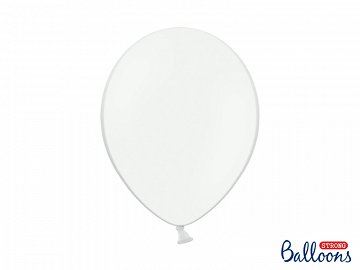 Balony Strong 30 cm,Pastel Pure White, 100 szt.