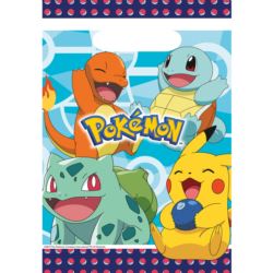 Torebki na prezent Pokemon plastik 23,4 x 16,2 cm