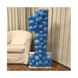 Szablon do wypełniania balonami - Cyfra 1