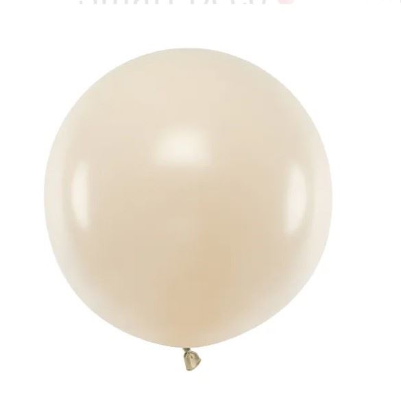 Balon okrągły 60 cm, nude
