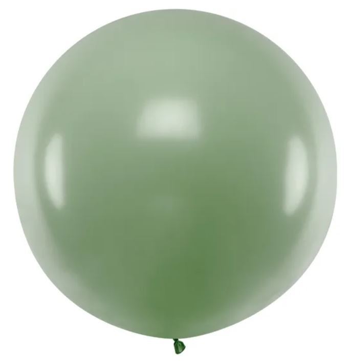 Balon okrągły 60 cm, Pastel Rosemary Green