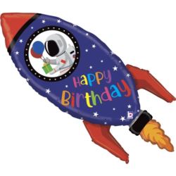 Balon Grabo 40" Birthday Rocket Single Pack