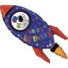 Balon Grabo 40" Birthday Rocket Single Pack