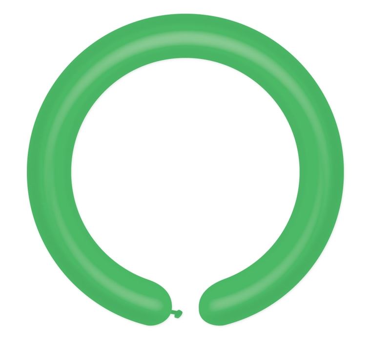 Balon D4 - "Rurki włoskie" (zielony) / 100 szt.