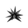 Balon foliowy Gwiazda 3D, 95cm, czarny