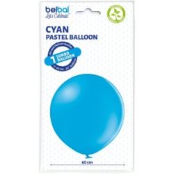Balon 60cm Pastel Cyjan 1 szt.