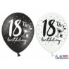 Balony 30 cm, 18 th! birthday, mix, 6 szt.
