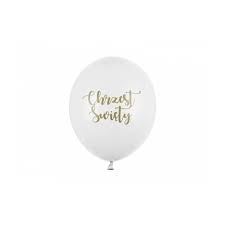 Balony 30 cm, Chrzest Święty, Pastel Pure White