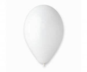 Balony G120 pastel 13" - białe 01/ 50 szt.