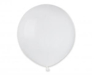 Balony G19 pastel 19" - White 001 / 25 szt.