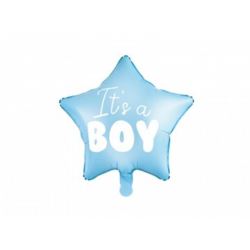 Balon foliowy Gwiazdka - It's a boy, 48cm, jasny n