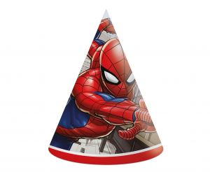 Czapeczki papierowe "Spiderman Crime Fighter" 6 sz