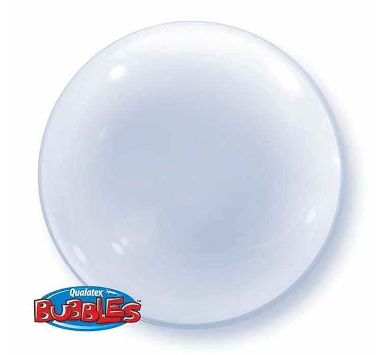 Balon, foliowy 24" QL Bubble Deco "Transparent"