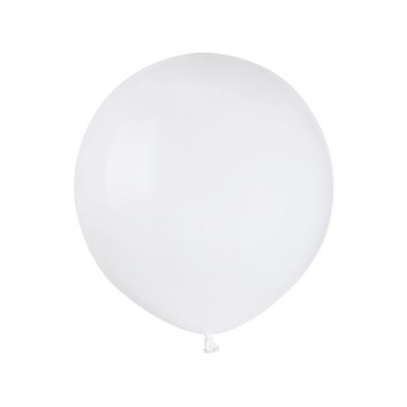 Balony G150 pastel 19" - białe 01/ 50 szt.