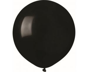 Balony G150 pastel 19" - czarne 14/ 50 szt.