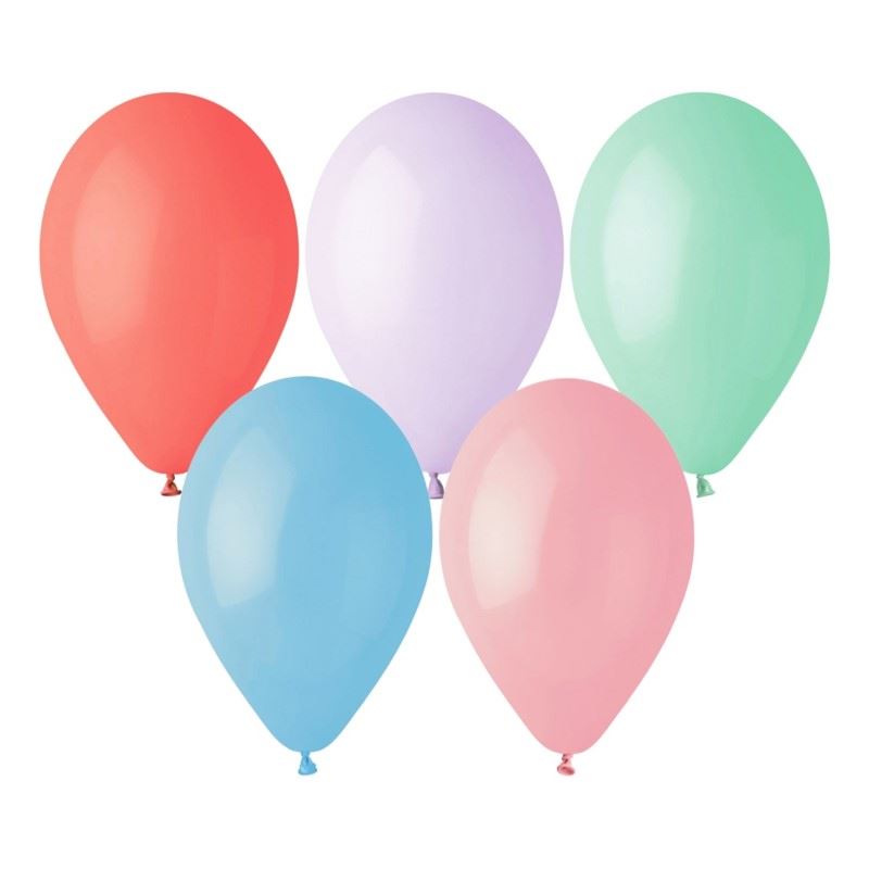 Balon G90 pastel 10"  -mix Macaron/100 szt.