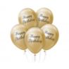 Balony Beauty&Charm Happy Birthday, platynowe