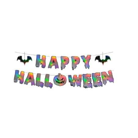 Baner Halloween Happy Halloween Holograficzny, 300