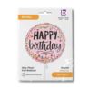 Balon Grabo 18'' Pink Confetti BirthdayBalon Grabo