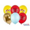 Balony 30cm, Happy Birthday, mix. 6szt