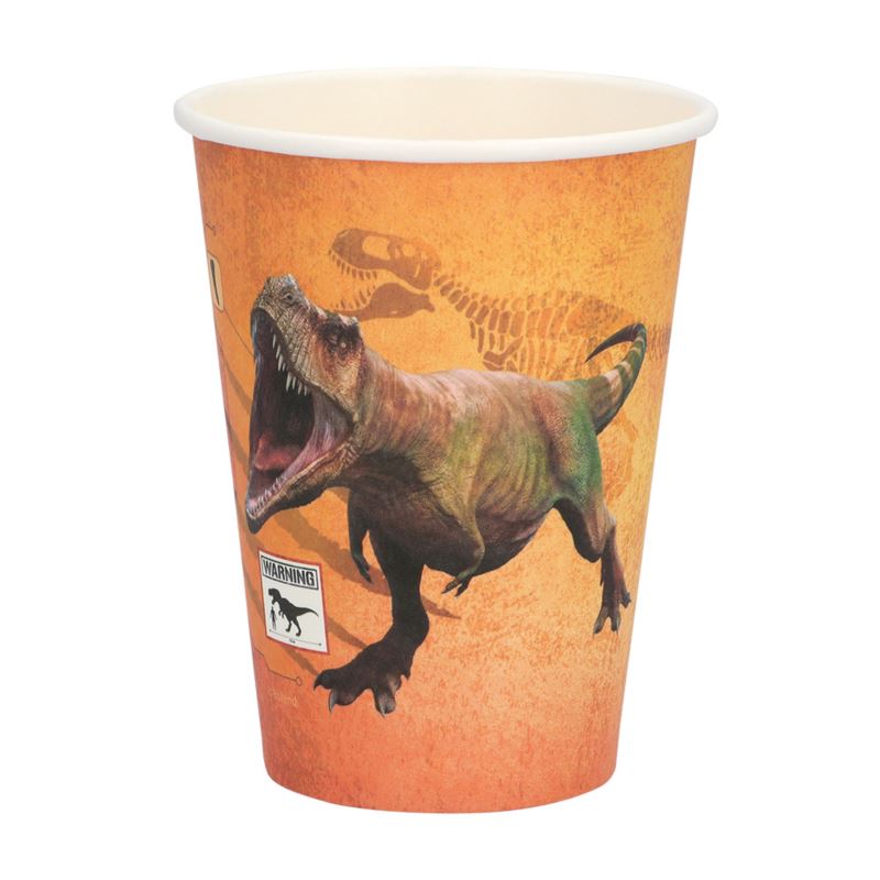 Kubeczki papierowe T-Rex 250ml