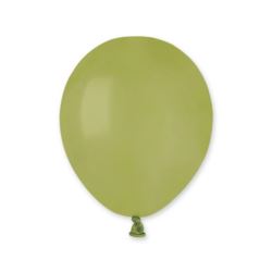 Balon A50 pastel 5"- zielone oliwkowe 98/ 100 szt.