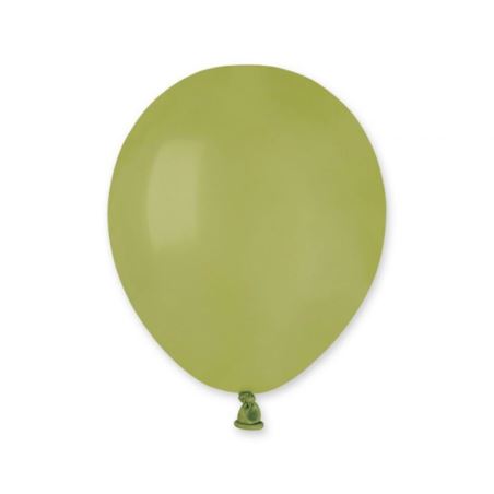 Balon A50 pastel 5"- zielone oliwkowe 98/ 100 szt.