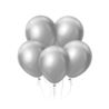 Balony Beauty&Charm, platynowe srebrne 12"/ 5 szt.