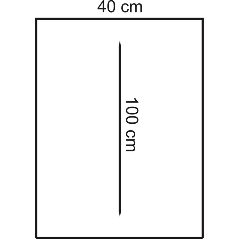 Rękaw foliowy 40x100 cm 50 szt.