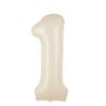 Balon foliowy cyfra 1 kremowy 86cm