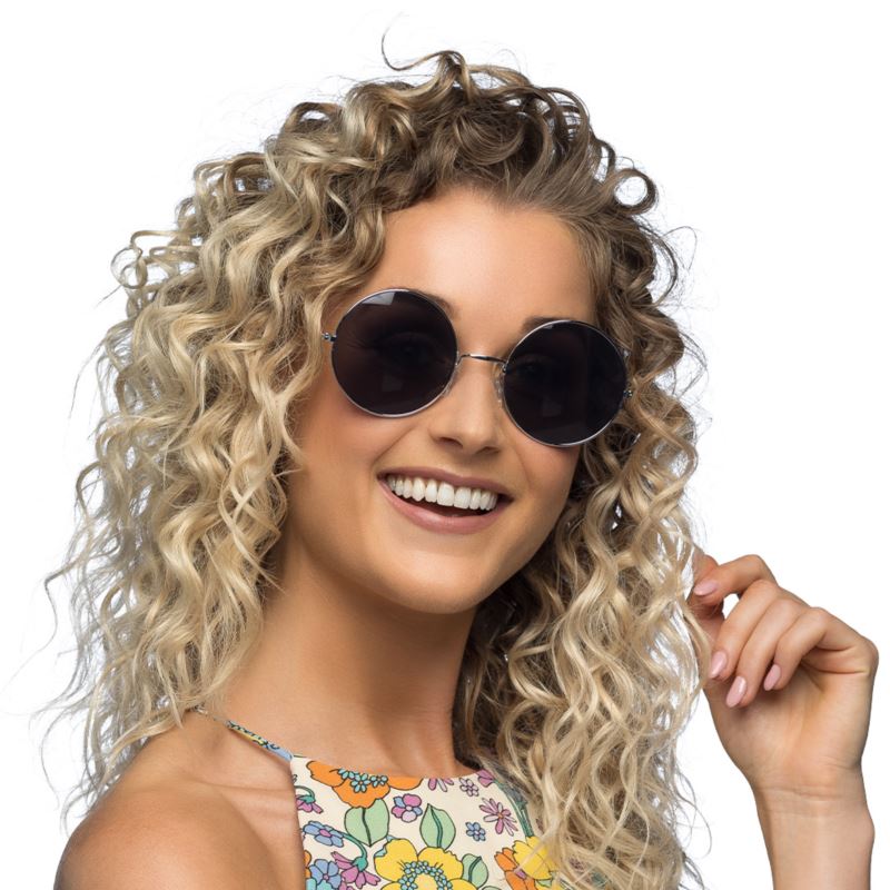 Okulary imprezowe Hippie XL szare