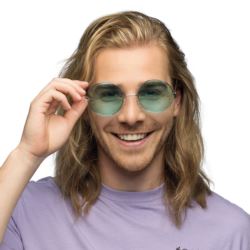 Okulary imprezowe Hippie XL zielone